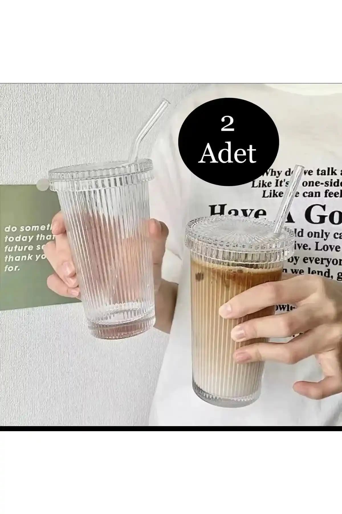 Lilya Home 2'li 400 ml Isıya Dayanıklı Cam Bardak Seti Modern ve Şık Tasarım