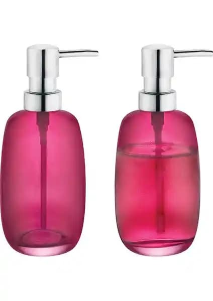 Madame Coco Estee Mürdüm Cam Sıvı Sabunluk Modern ve Şık Banyo Aksesuarı