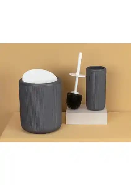 Madame Coco Martre 2'li Banyo Seti Antrasit Modern Tasarım ve Fonksiyonellik