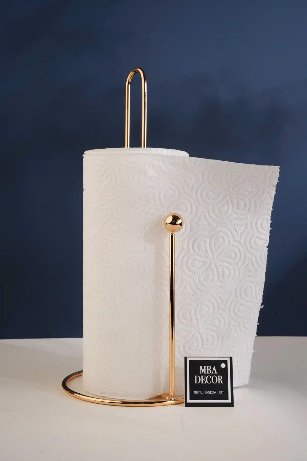 MBA Decor Gold Harmony Metal Kağıt Havluluk Modern ve Şık Mutfak Dekorasyonu İçin