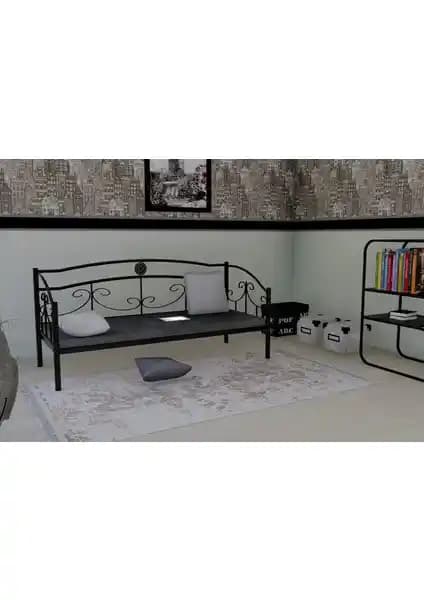 Metalia Delux Ferforje Sedir Siyah: Modern ve Dayanıklı Oturma Çözümü