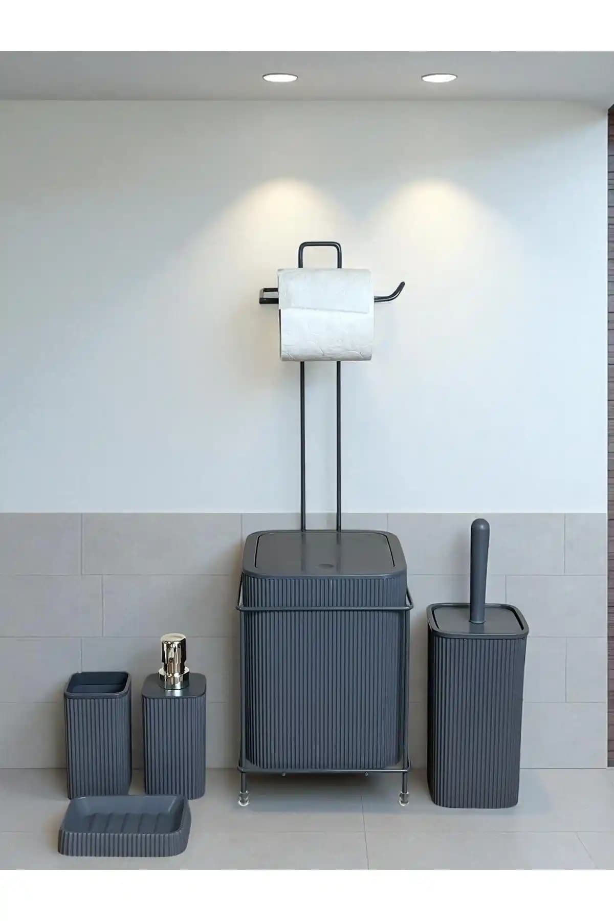 Metalshop 6 Parça Banyo Seti Modern ve Şık Tasarımıyla Fonksiyonellik Sunar