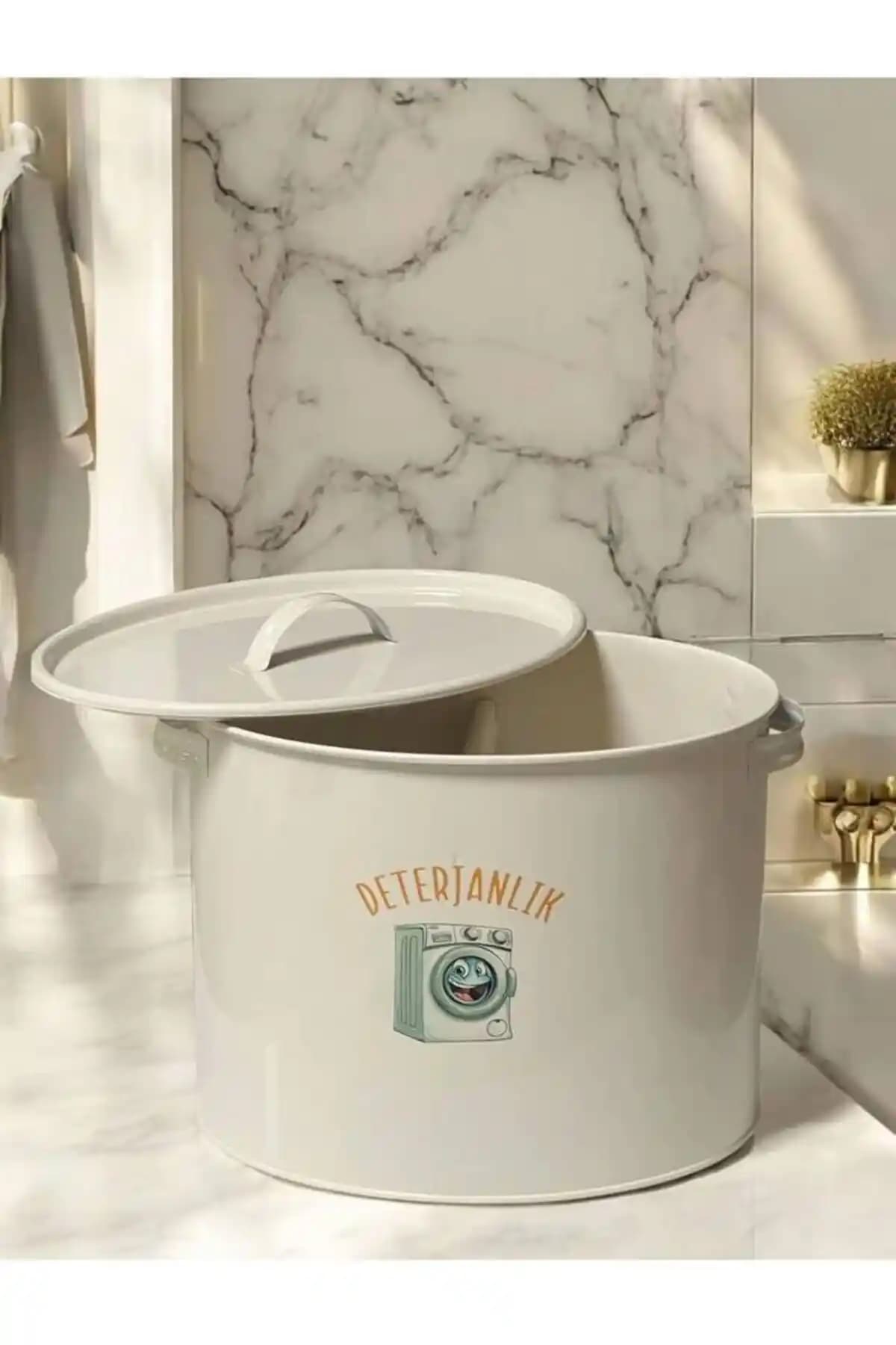 Metalshop Metal Bölmeli Metal Kapaklı Ölçekli Deterjanlık Ürün Özellikleri ve Kullanım Avantajları