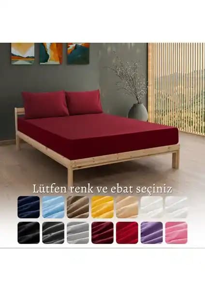 MODELHOME Ranforce Bordo Lastikli Çarşaf Seti: Dayanıklı ve Konforlu Yatak Takımı