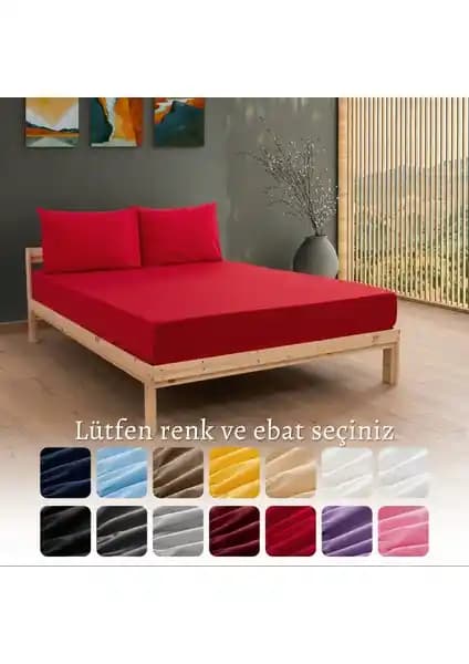 ModelHome Ranforce Kırmızı Lastikli Çarşaf Seti: Konfor ve Estetiğin Buluşması