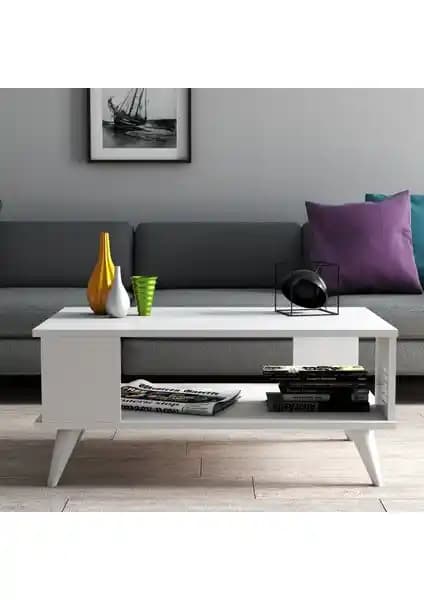 Modern ve Fonksiyonel Tanmob Orta Sehpa Beyaz: Dayanıklı ve Şık Tasarım Özellikleri