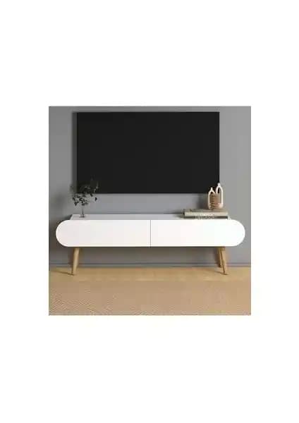 Monte Sehpa Lotus Beyaz Modern TV Sehpası Şık ve Dayanıklı Tasarım Özellikleri