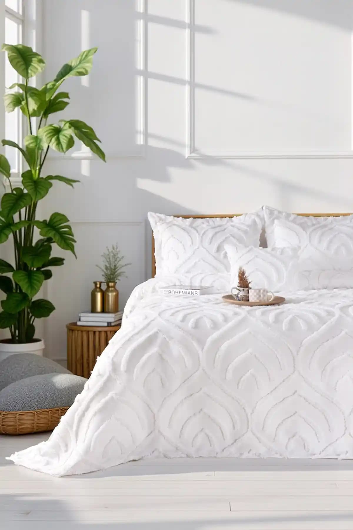 Odamoda Jun Çift Kişilik Yatak Örtüsü Seti: Modern ve Şık Tasarım, Kolay Bakım ve Dayanıklılık