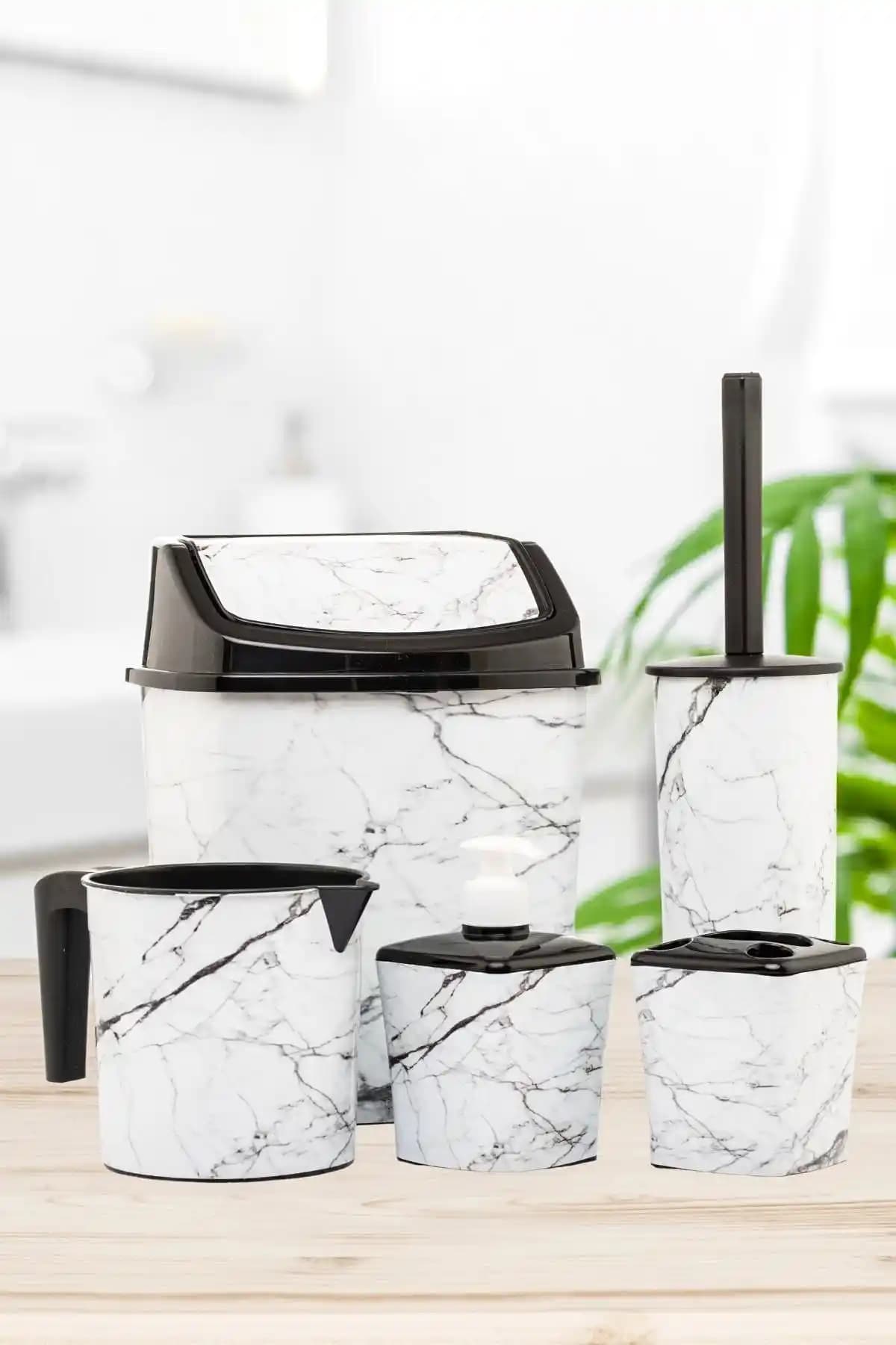 Okacih Banyo Seti Modern ve Şık Tasarımıyla Banyonuza Zarif Bir Dokunuş Katar