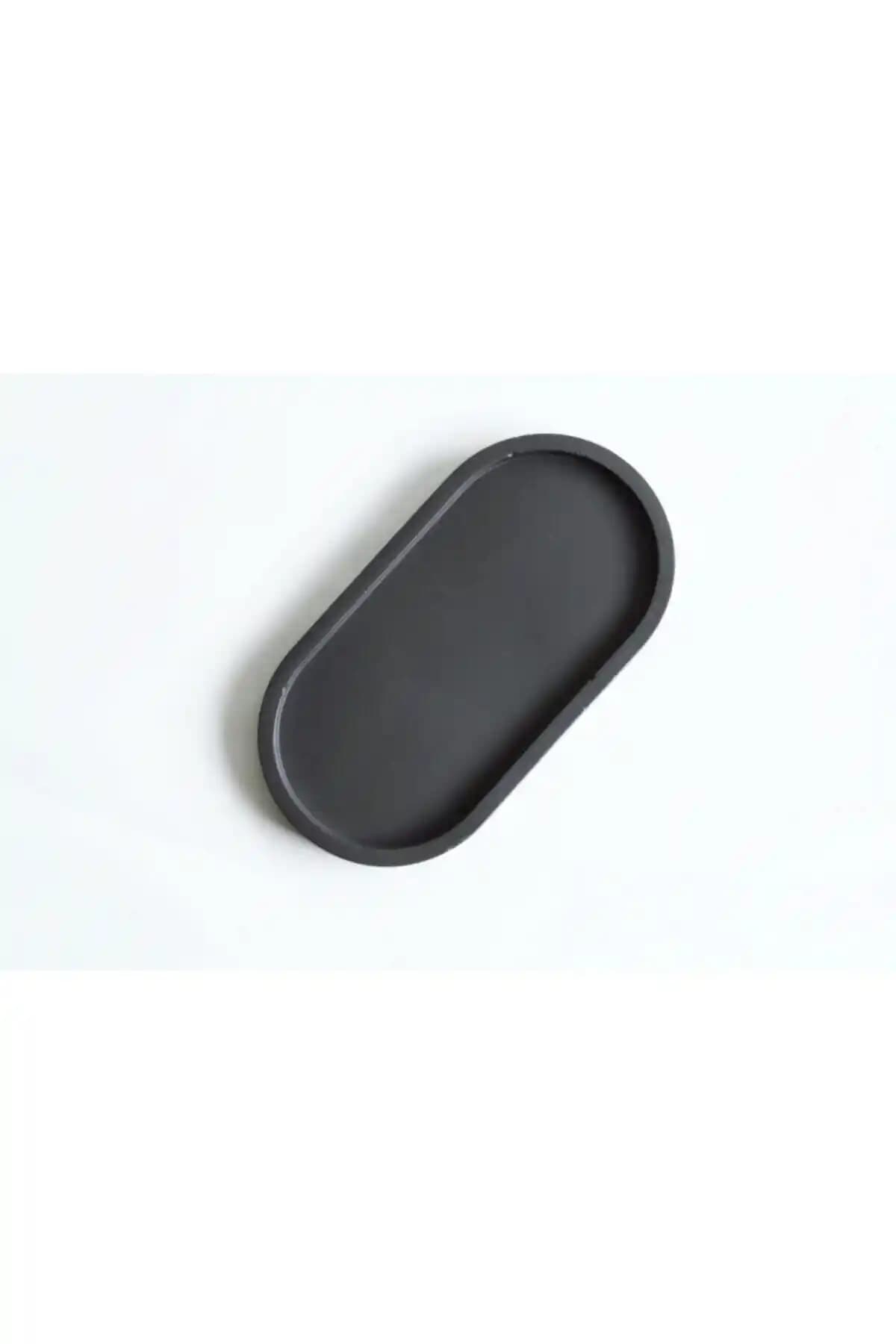 Orange Atelier ESTEVIA Oval Beton Biblo Tabak Modern ve Bohem Tarz Dekoratif Parça