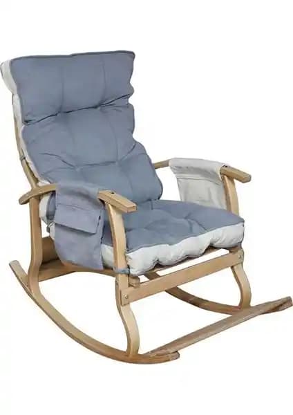 Özmob Relax Lüx Ahşap Çift Minderli Sallanan Sandalye: Dayanıklı ve Şık Oturma Seçeneği