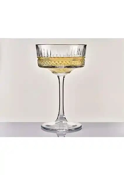 Paşabahçe Elysia Serisi 4'lü Desenli Ayaklı Şampanya Bardakları Şıklık ve Zarafet Sunar