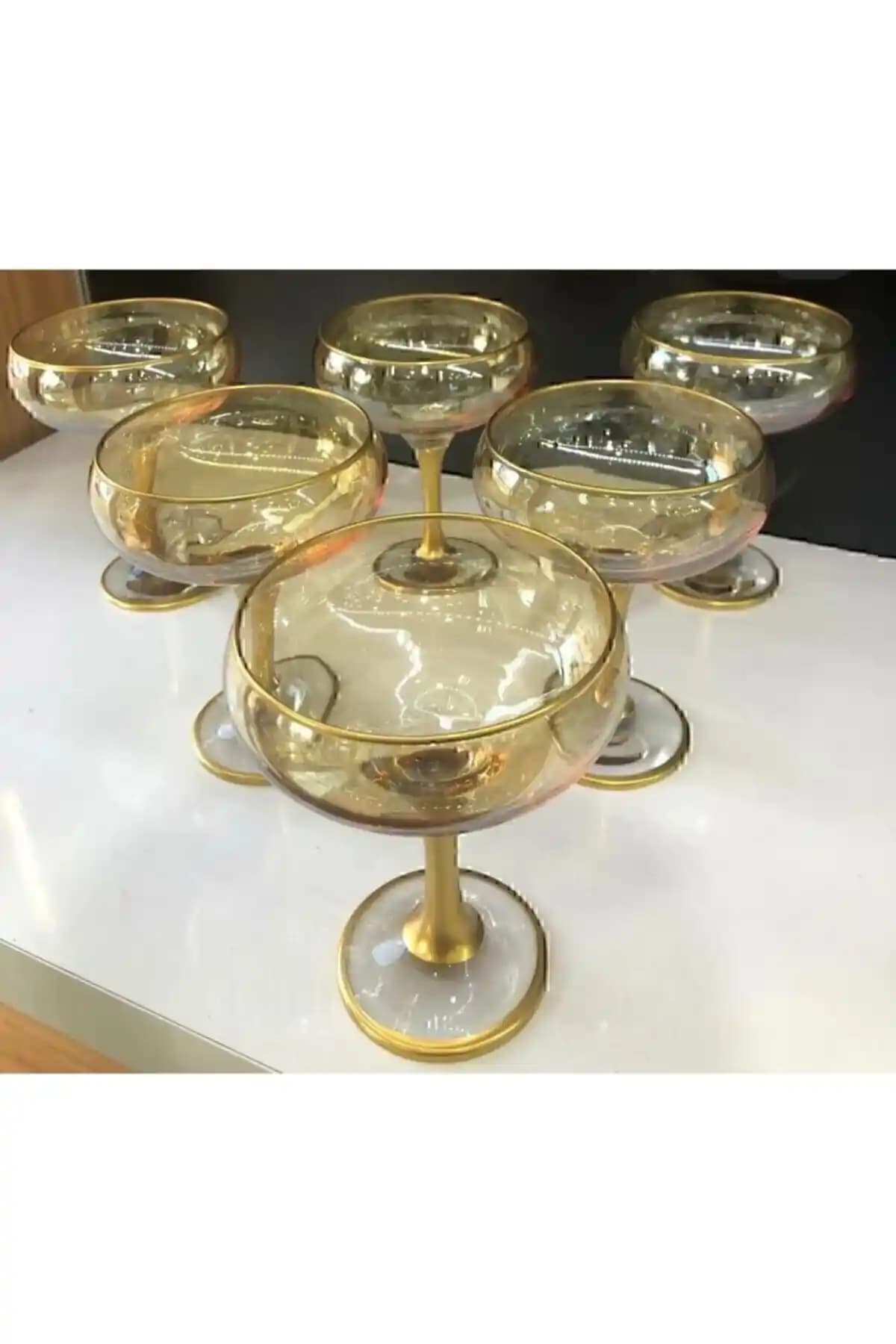 Paşabahçe Lav 6'lı Dondurma Magnolya Cam Cup Seti Şık ve Dayanıklı Sunum Çözümü