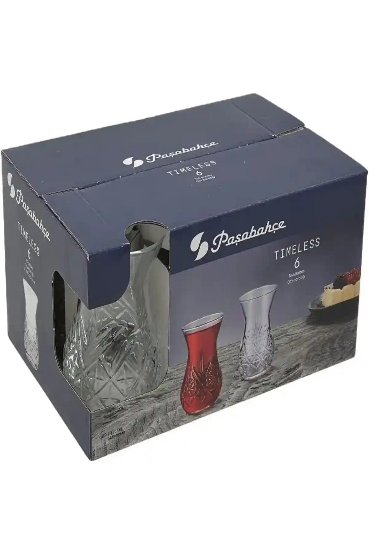 Paşabahçe Timeless Kesme Kristal Çay Bardağı Seti Şık ve Dayanıklı Tasarımıyla Sofralarınıza Zarif Dokunuş