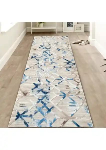 Payidar Yıkanabilir Kaymaz Taban Kesme Yolluk Halı 1026 Krem 100x100 cm - Modern ve Şık Tasarım