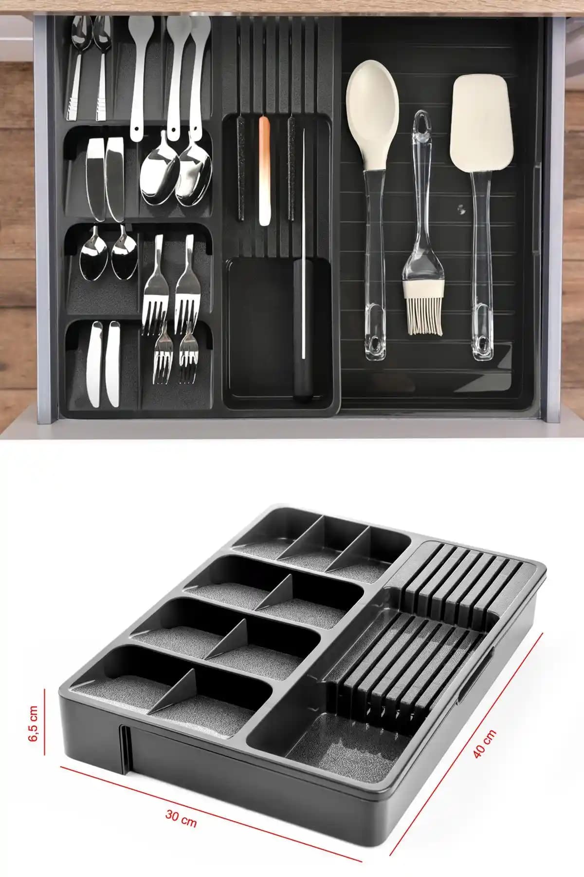 Pazarika Maxi Ayarlanabilir Kayar Kızaklı Çekmece İçi Kaşıklık ve Bıçaklık Ürün Tanıtımı