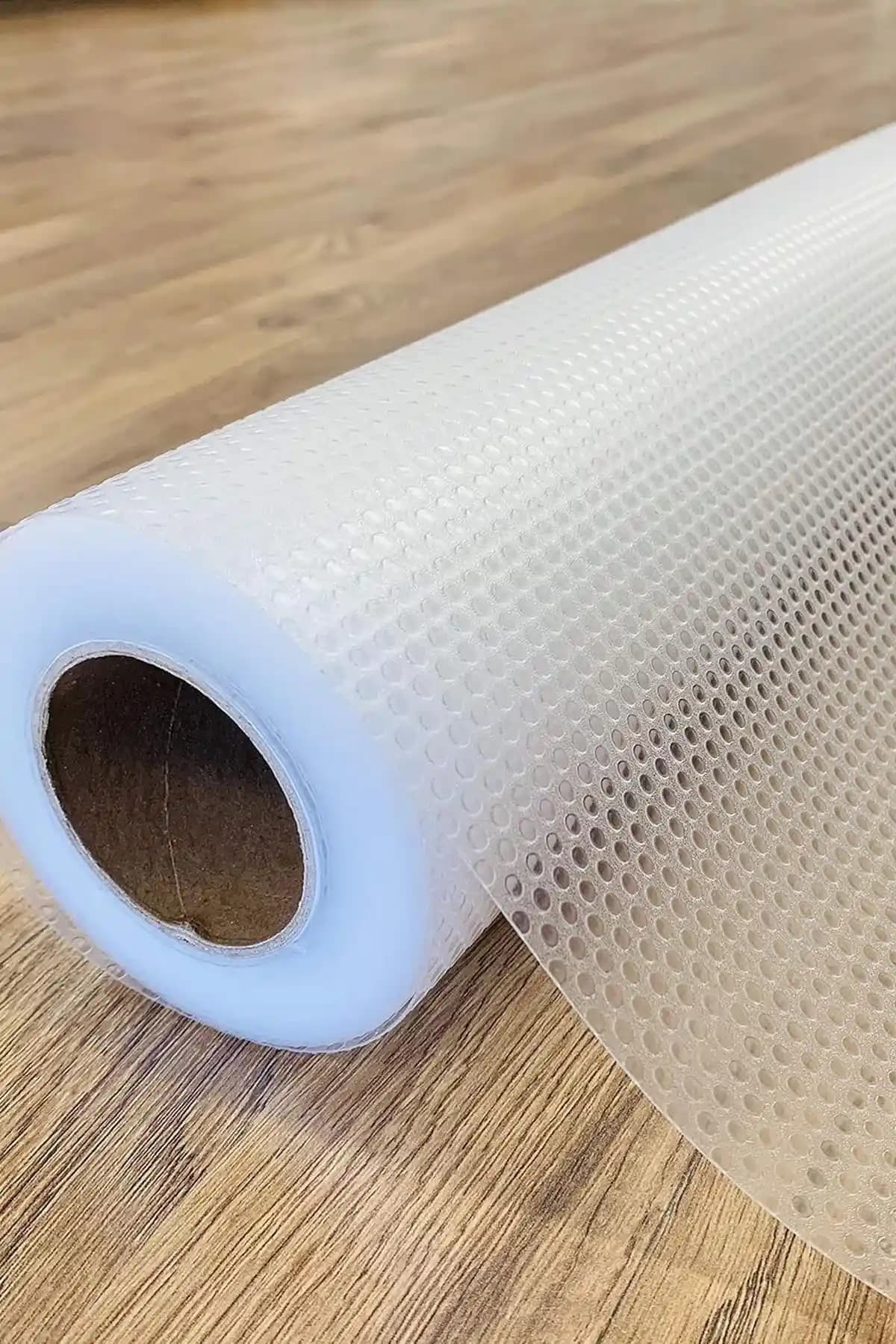 Pimula Home 10 Metre PVC Şeffaf Kaplama Kaydırmaz Dolap İçi Raf Örtüsü