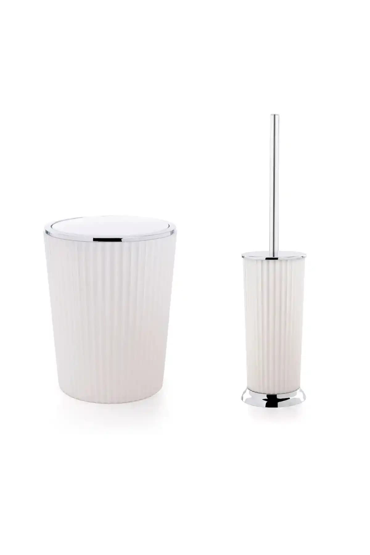 Prima Nova Nely Çöp Kovası ve Tuvalet Fırçası Seti Modern Tasarım ve Pratik Kullanım İmkanıyla