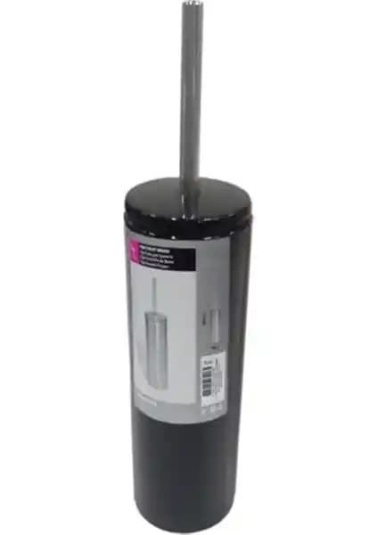 Primanova Cigo Paslanmaz Çelik Siyah Tuvalet Fırçası Modern ve Dayanıklı Banyo Aksesuarı