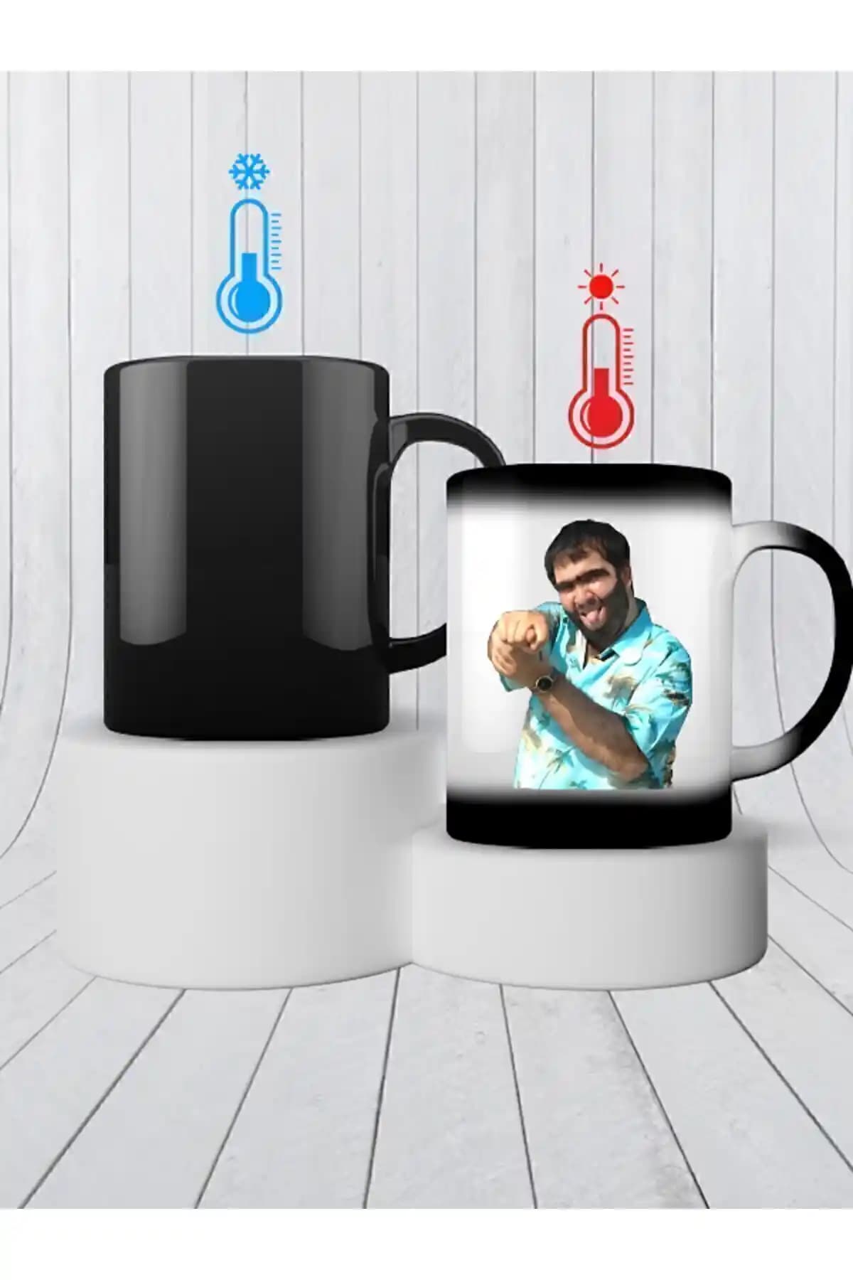 Recep Ivedik Temalı Nah Baskılı Sihirli Kupa Bardak - Günlük ve Hediye Kullanımı İçin Uygun