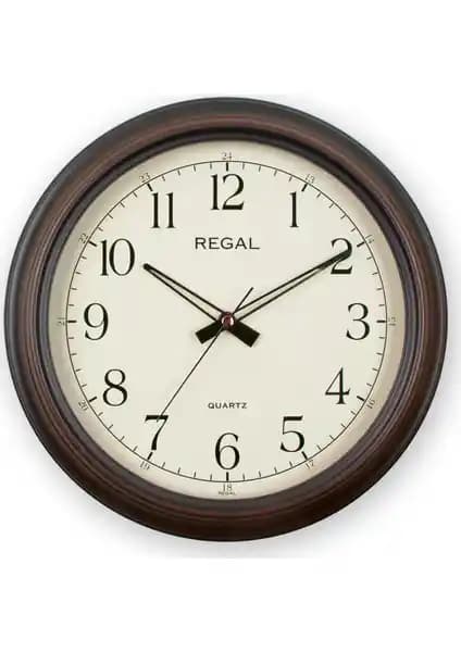 Regal 9103 AI Ahşap Renk Klasik Duvar Saati: Estetik ve Fonksiyonellik Bir Arada