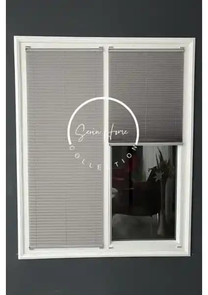 Serin Home Collection Koyu Gri Katlanabilir Plise Perde Modern ve Dayanıklı Tasarım