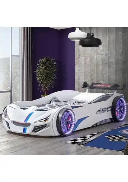 Setay Merso Rüzgarlıklı Full Ledli Arabalı Çocuk Yatakları Modern Tasarım ve Güvenlik Özellikleri