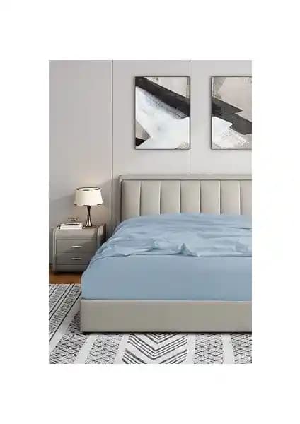 Soley %100 Doğal Pamuk Jersey Çift Kişilik Çarşafı Yatak Konforunu Artırır