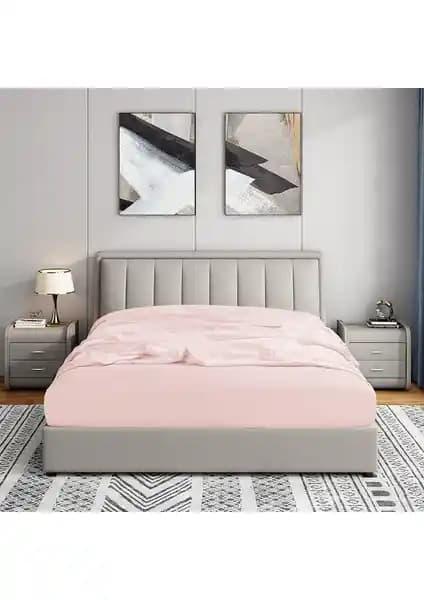 Soley %100 Doğal Pamuklu Çift Kişilik Lastikli Çarşaf Yatak Konforu ve Dayanıklılık