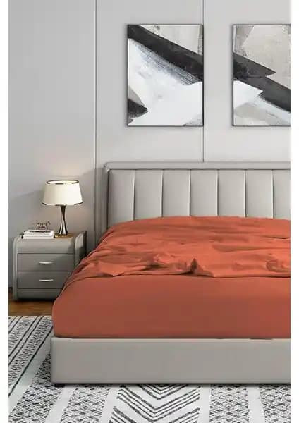 Soley %100 Pamuk Jersey Çift Kişilik Lastikli Çarşaf Yatak Konforu ve Dayanıklılık