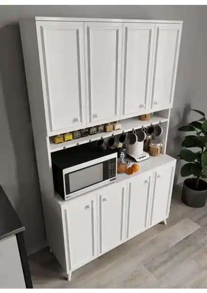 Stella Country Kahve Köşesi: Modern ve Fonksiyonel Çok Amaçlı Mutfak Dolabı Tasarımı