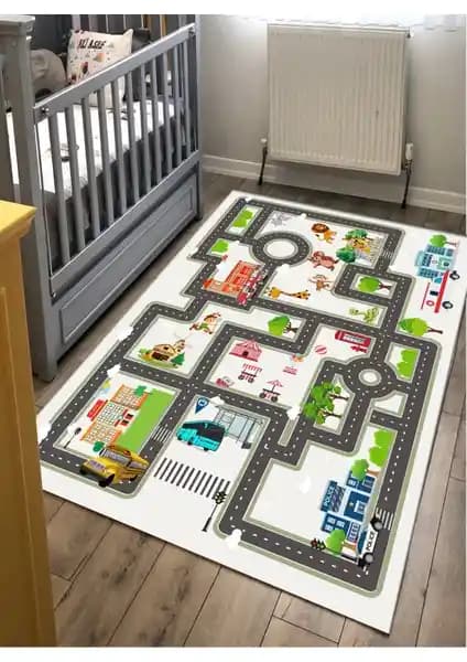 STY Home Trafik Yolu Halı Güvenli ve Şık Tasarımıyla Çocuklar İçin Uygun