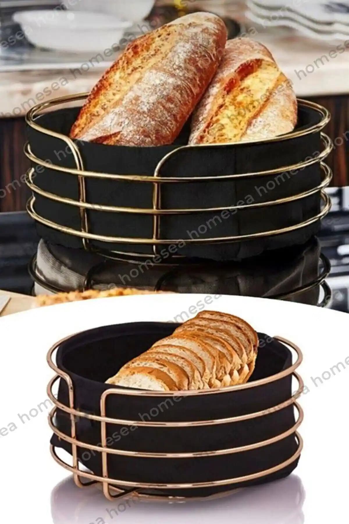 Tinsmith Yuvarlak Ekmeklik Sepeti: Estetik ve Dayanıklı Tasarım ile Mutfak Şıklığını Artırır