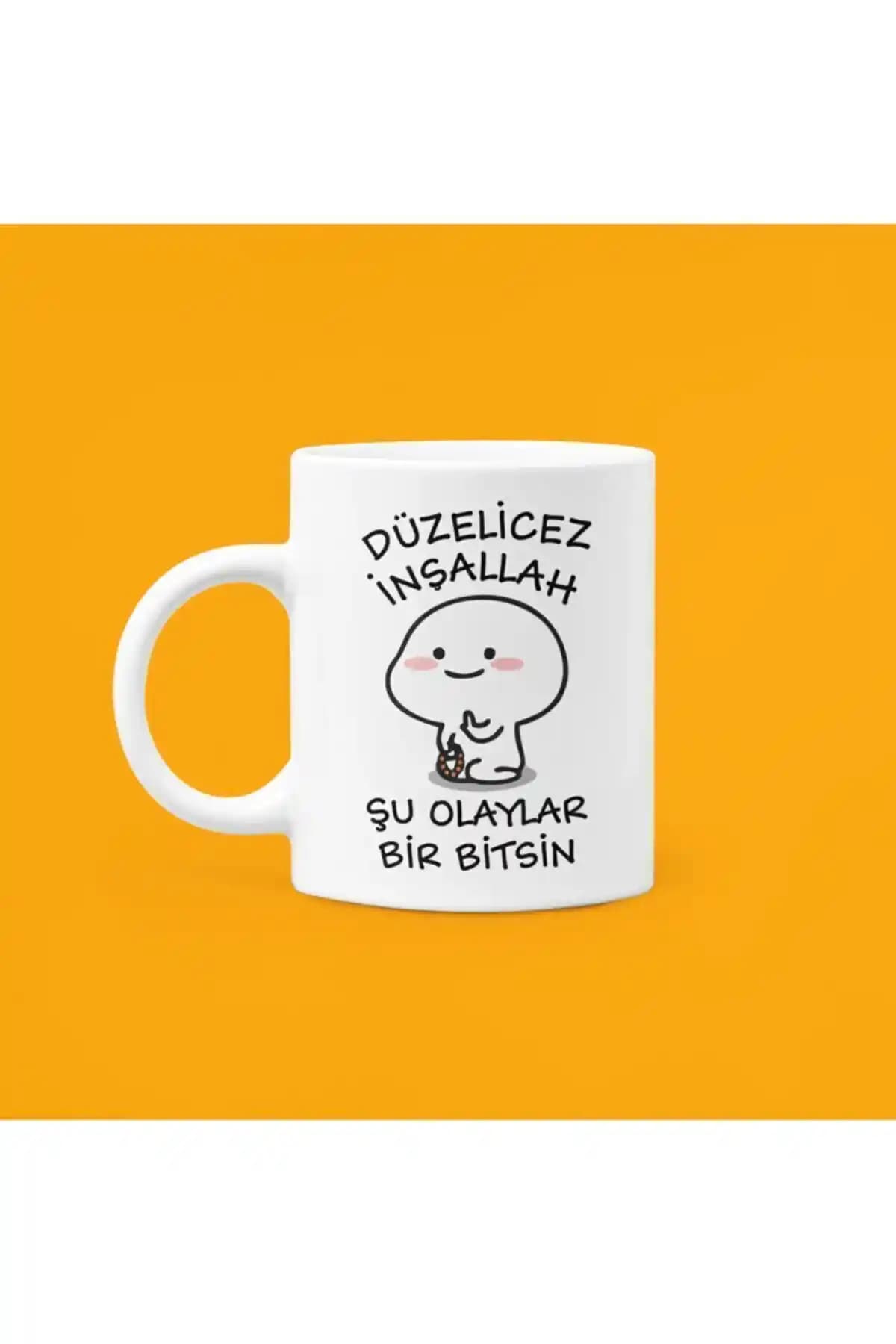 UUR STORE Baskılı Kupa Bardak 325 ml Renkli Tasarım ve Dayanıklı Malzeme