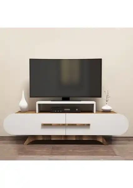 Variant Concept Rose TV Ünitesi Ceviz ve Beyaz Renk Seçenekleriyle Modern Tasarım