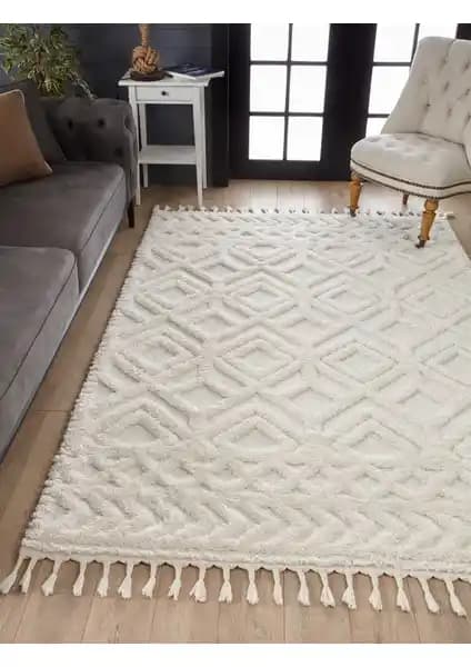 Venucci Ariana Bukleli Yuşak Peluş Post Halı Modern ve Şık İç Mekan Dekorasyonu İçin