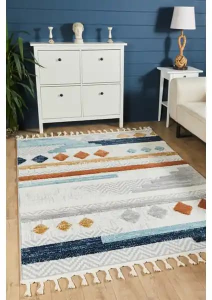 Venucci Quincey Bukleli Yüksek Peluş Post Halı: Modern ve Dayanıklı Ev Dekorasyonu Ürünü