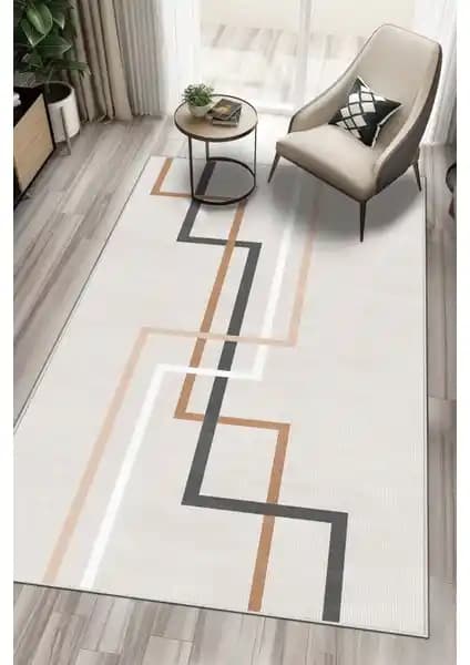 West Home Yıkanabilir Kaymaz Leke Tutmaz Salon Halısı Modern Tasarım ve Dayanıklılık