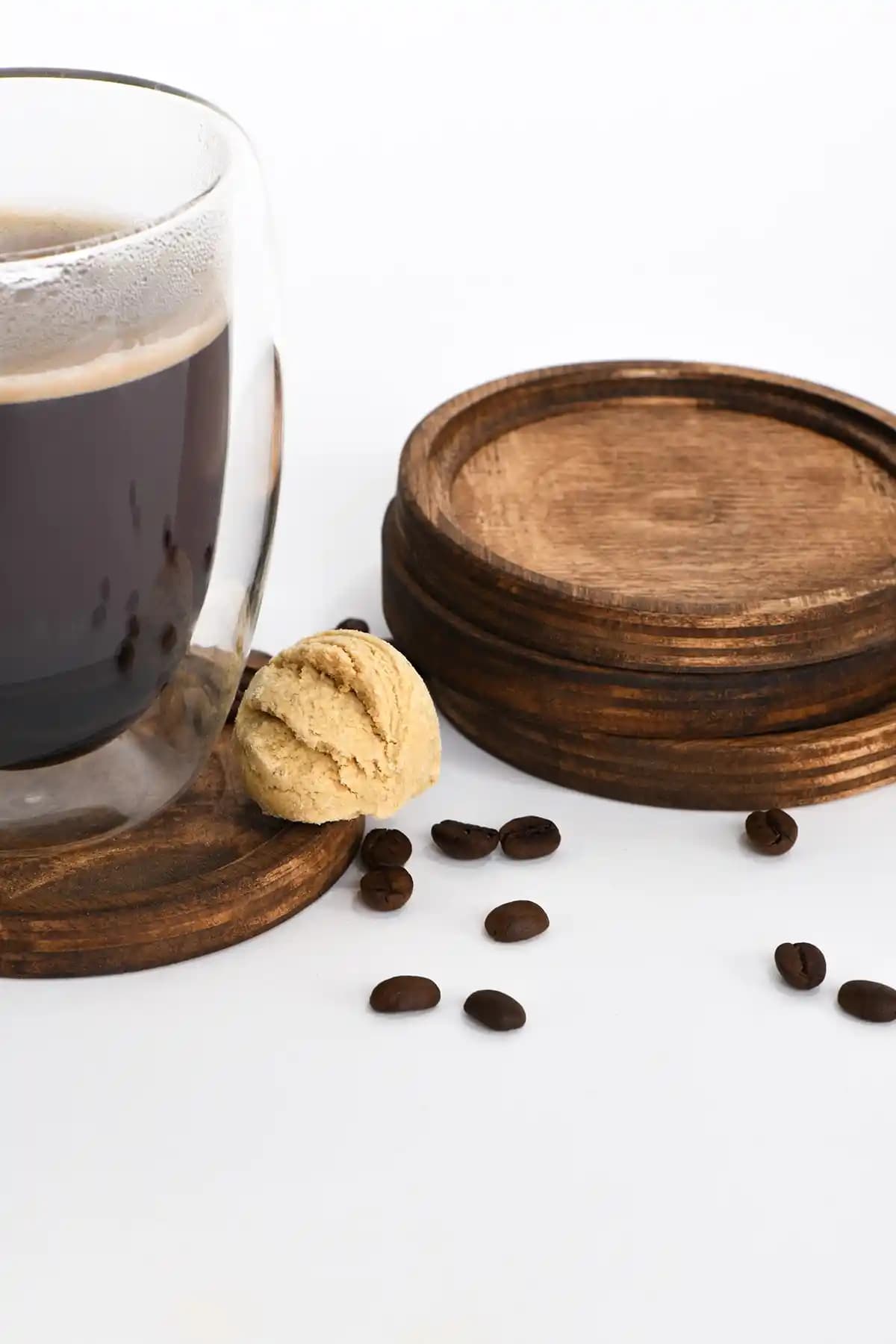 Wudie Ahşap Tabaklı 4 Kişilik Çay ve Kahve Takımı Doğal Malzeme ve Şıklık Sunar