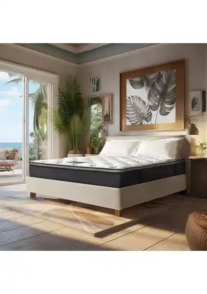 Yatsan Uykucu Elite Pillow Top Cloudy Pedli Yatak: Konfor ve Destek Sunan Modern Tasarım