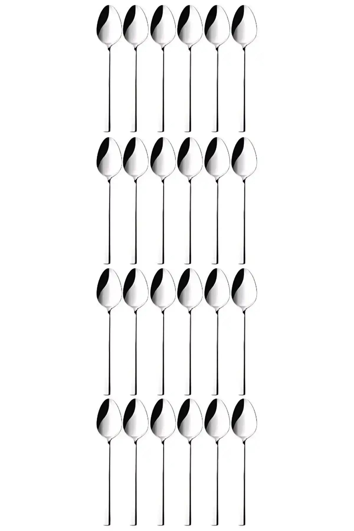 Yüsra Home 24 Adet Lüx Çay Kaşığı Seti Modern ve Dayanıklı Tasarımıyla Sofralarınıza Şıklık Katar