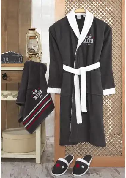 Z&R Home King Boy Erkek Çocuk Bornoz Seti Yüksek Kalite ve Konfor Sunar