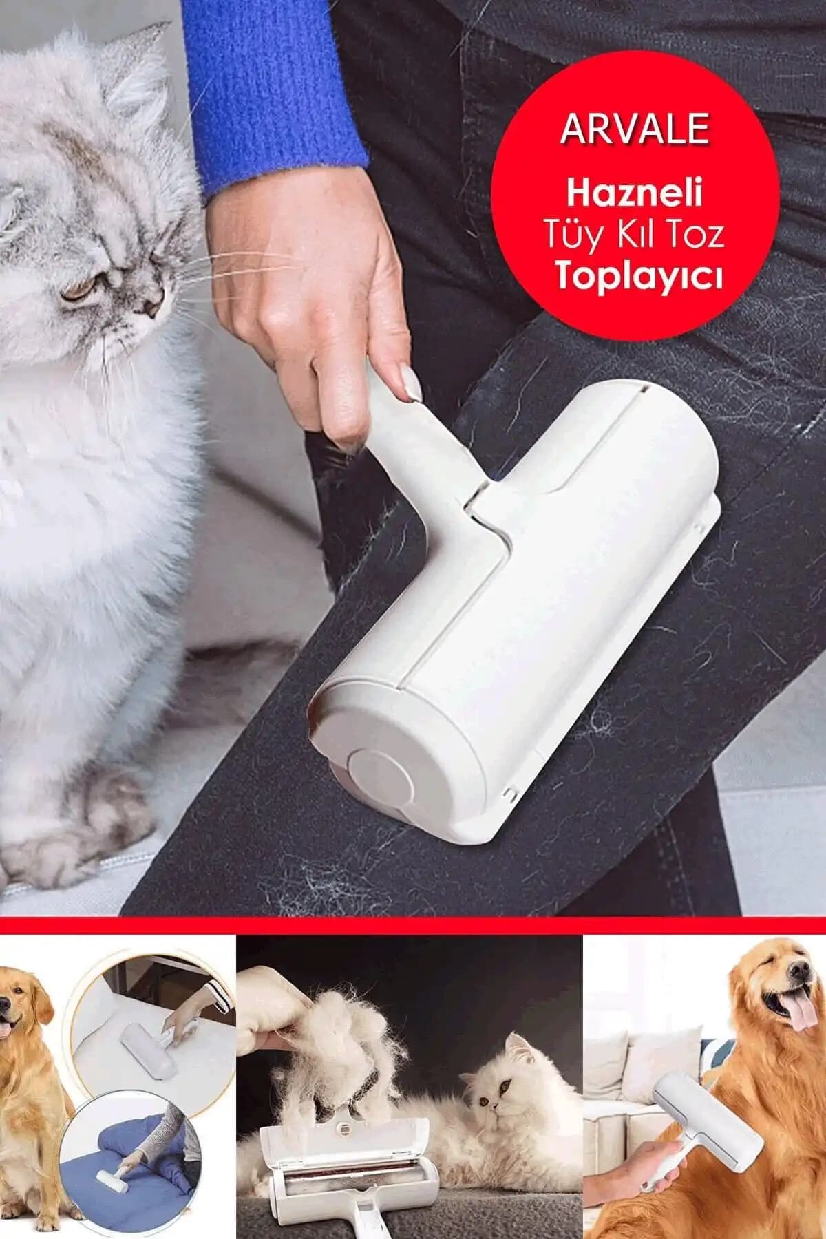 ARVALE Hazneli Tüy Temizleyici: Evcil Hayvan Sahipleri İçin Pratik ve Etkili Çözüm