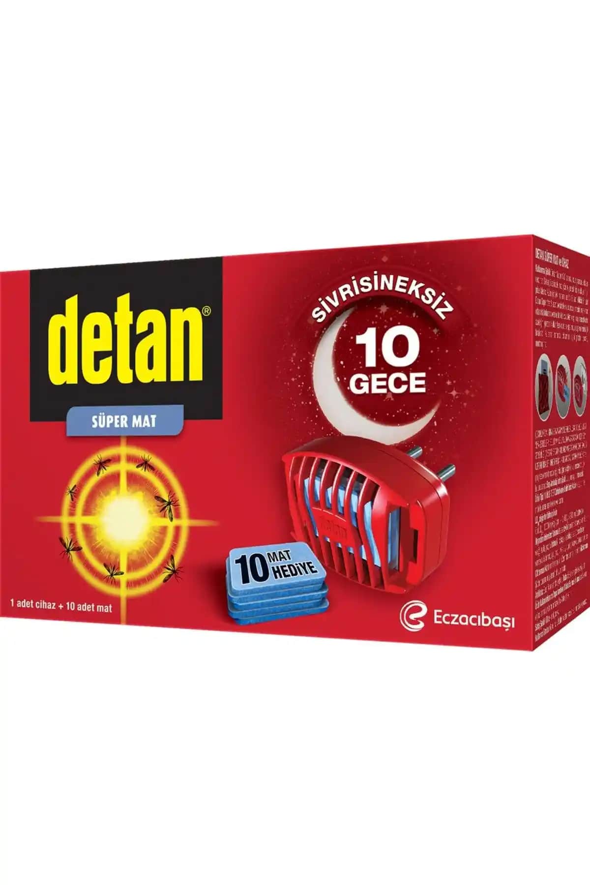 Detan Süper Mat: Sağlıklı ve Rahat Uyku İçin Dayanıklı Sinek Kovucu Cihaz