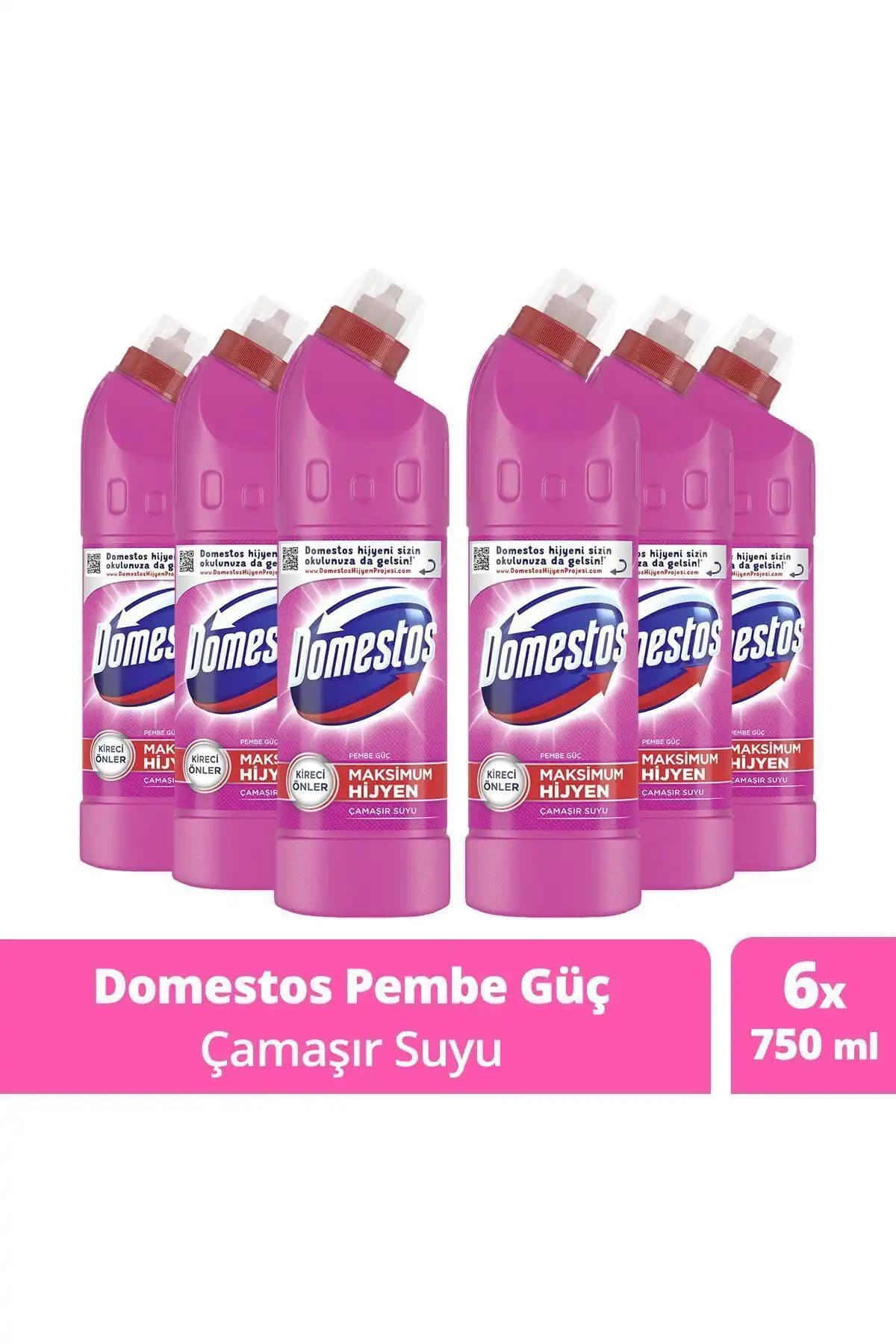 Domestos Pembe Güç Çamaşır Suyu 750 ml ile Etkili ve Ferah Temizlik Çözümü