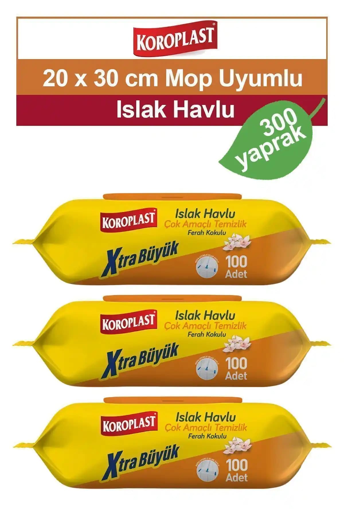 Koroplast Çok Amaçlı Ferah Kokulu Islak Havlu Günlük Hijyen ve Pratiklik İçin