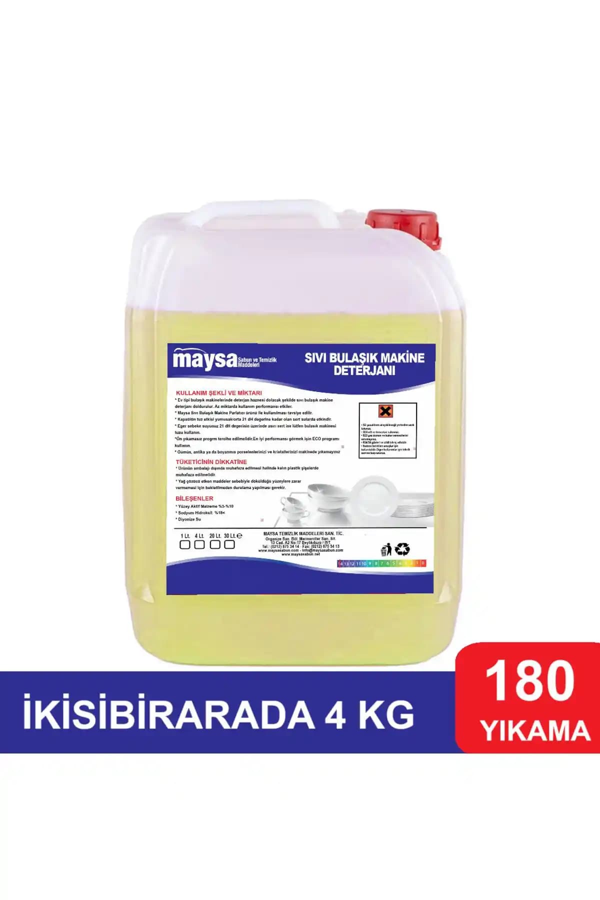 Maysa Ev Tipi Sıvı Bulaşık Makinesi Deterjanı: Ekonomik ve Etkili Temizlik Çözümü