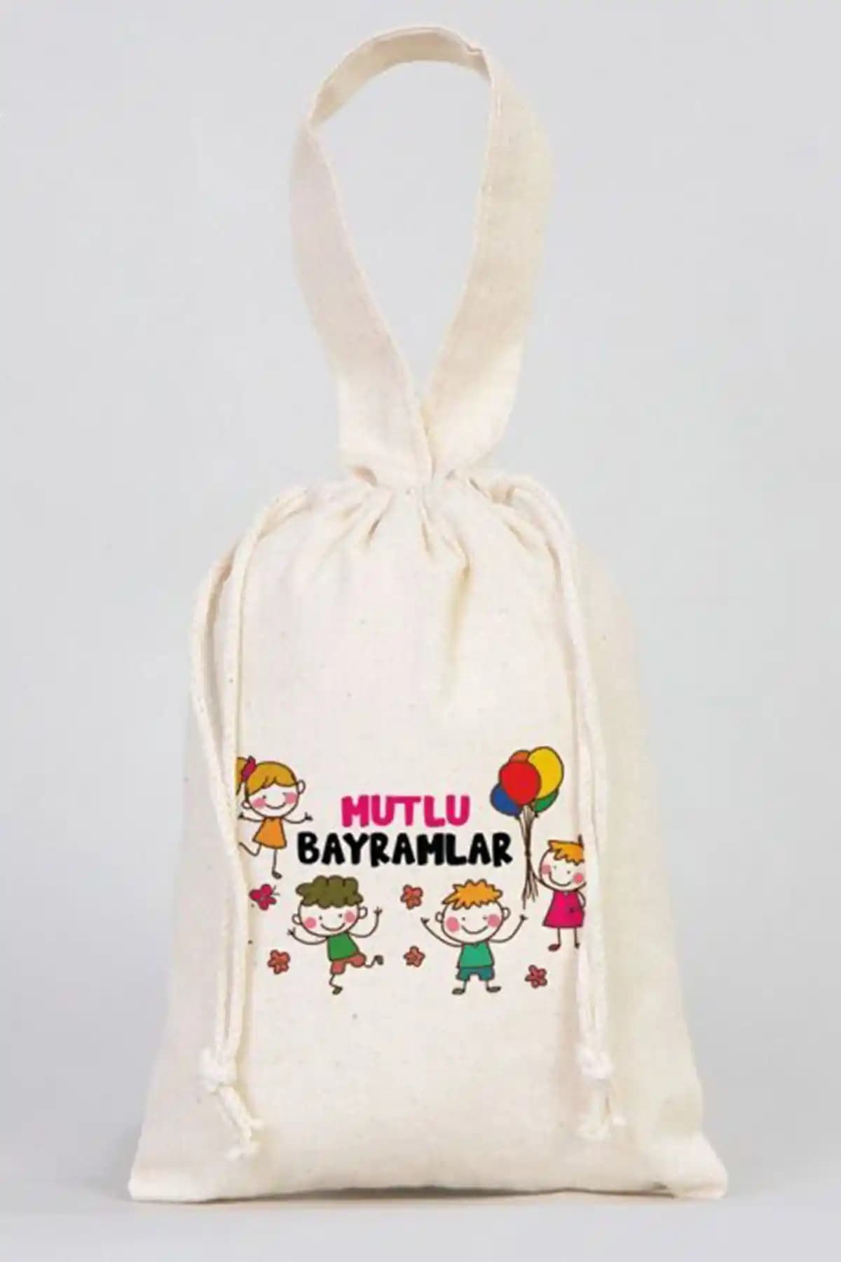 Pamusan 10 Adet Renkli Bayram Harçlık Keseleri Çocuklar ve Aileler İçin Uygun