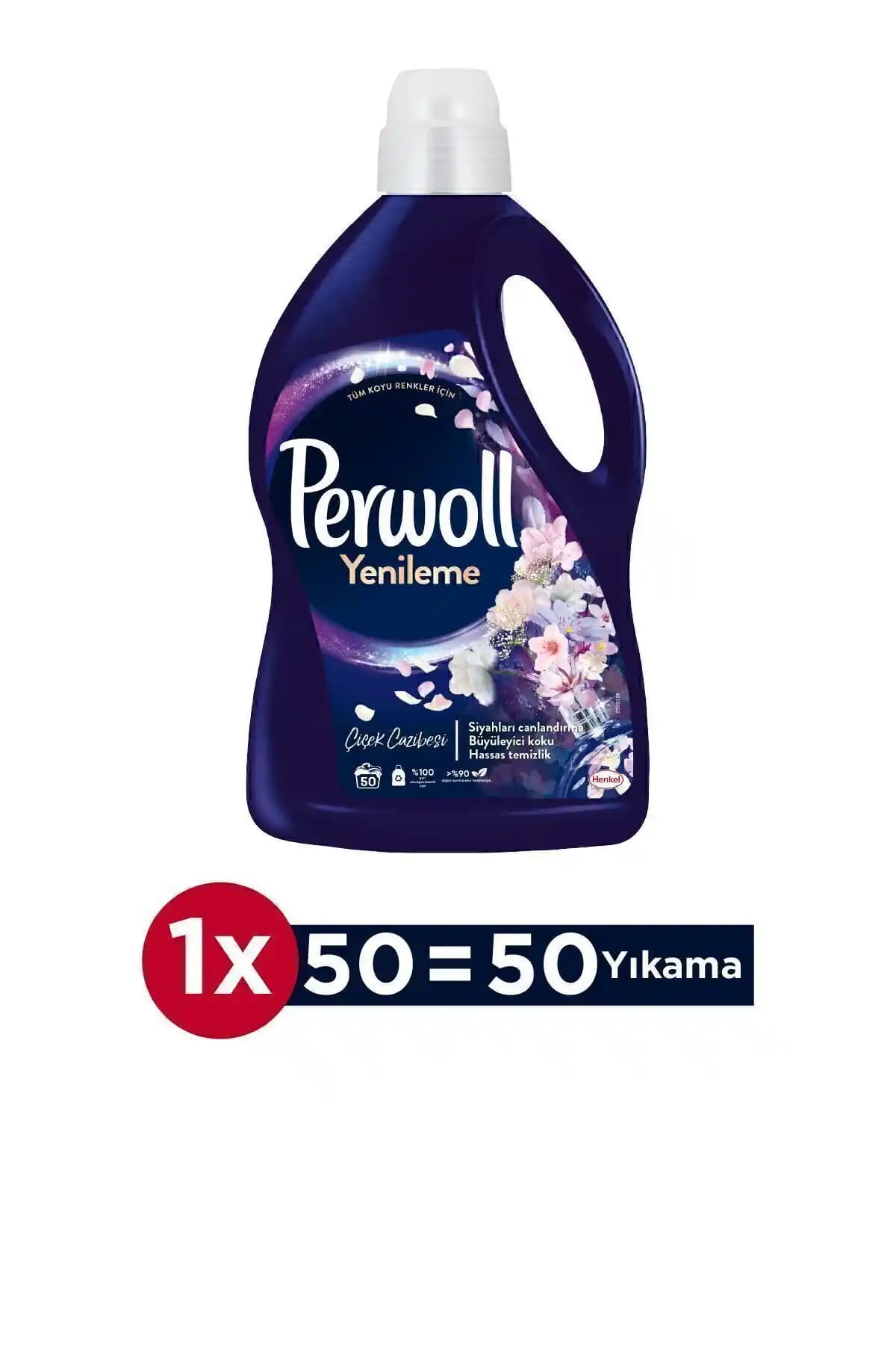 Perwoll Sıvı Deterjan Çiçek Cazibesi Koyu Renkler 2.75L Renk ve Kumaş Koruma Özelliği ile
