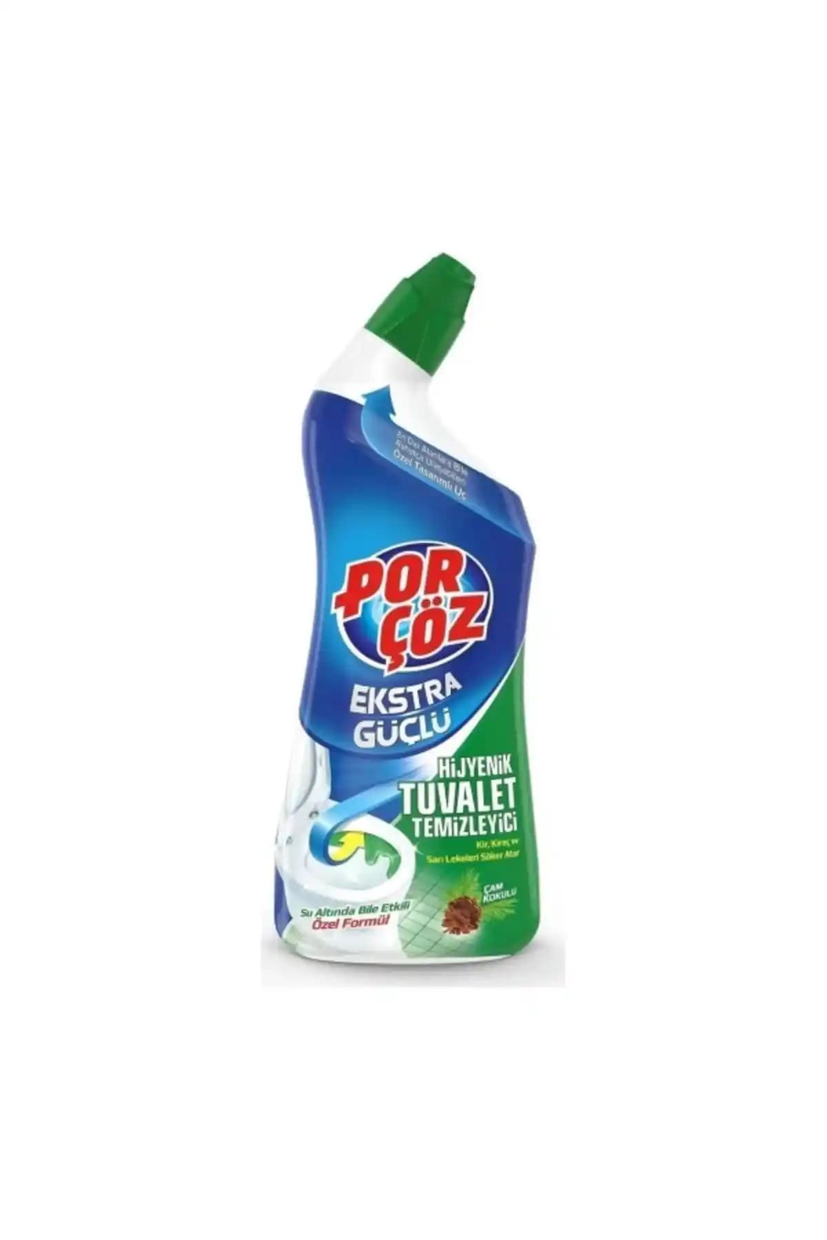 Porçöz 750 ml Çam Kokulu Tuvalet Temizleme Jel ile Derinlemesine Temizlik ve Hijyen